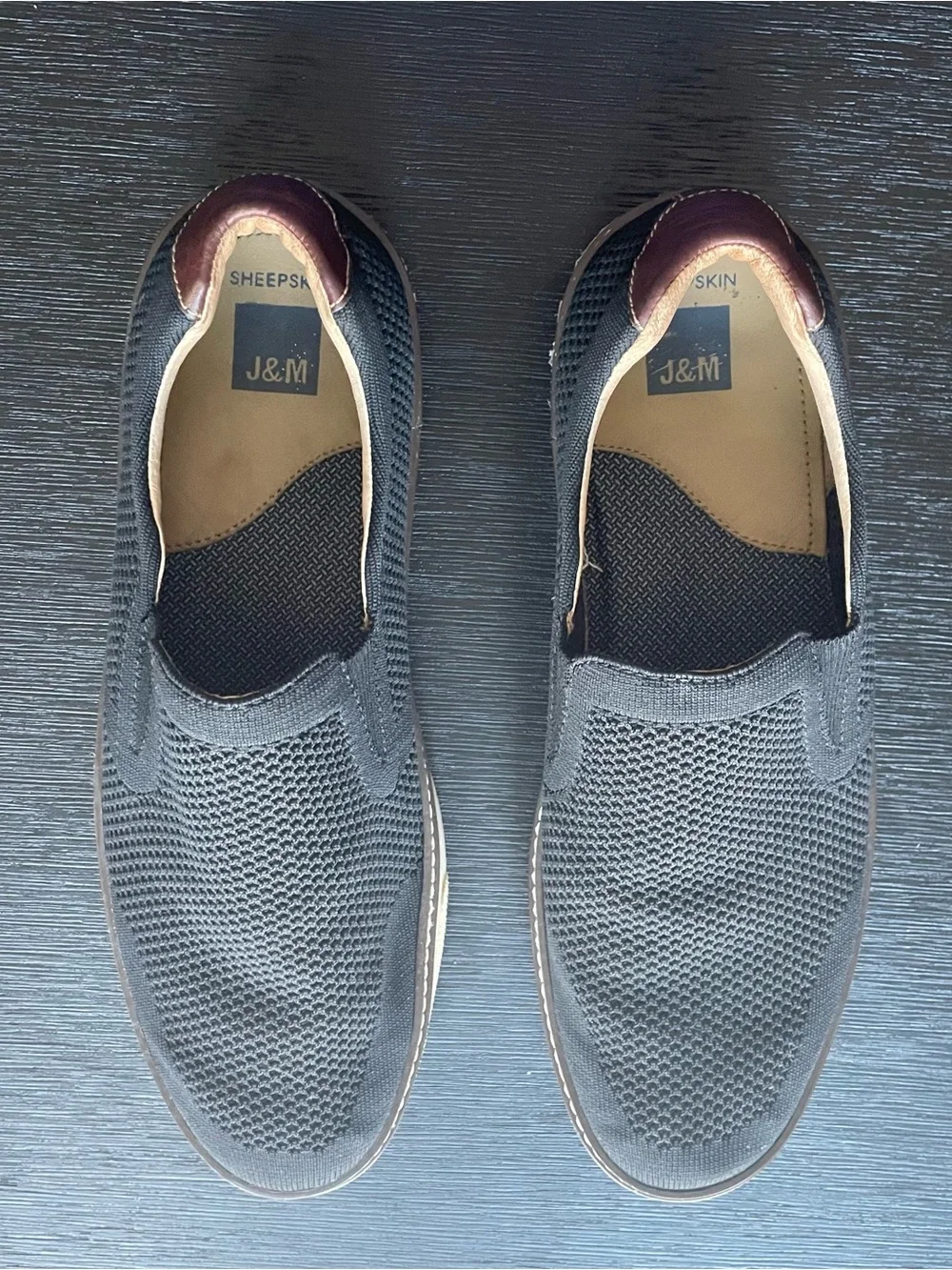 Johnston & Murphy Navy McGuffey 2 Perfed Slip-Ons Size 11.5